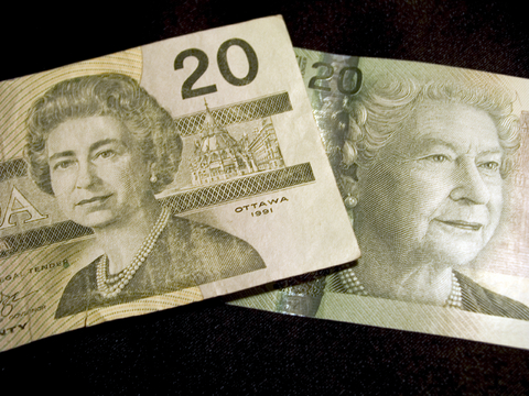 Picture of 20 Dollar Bills